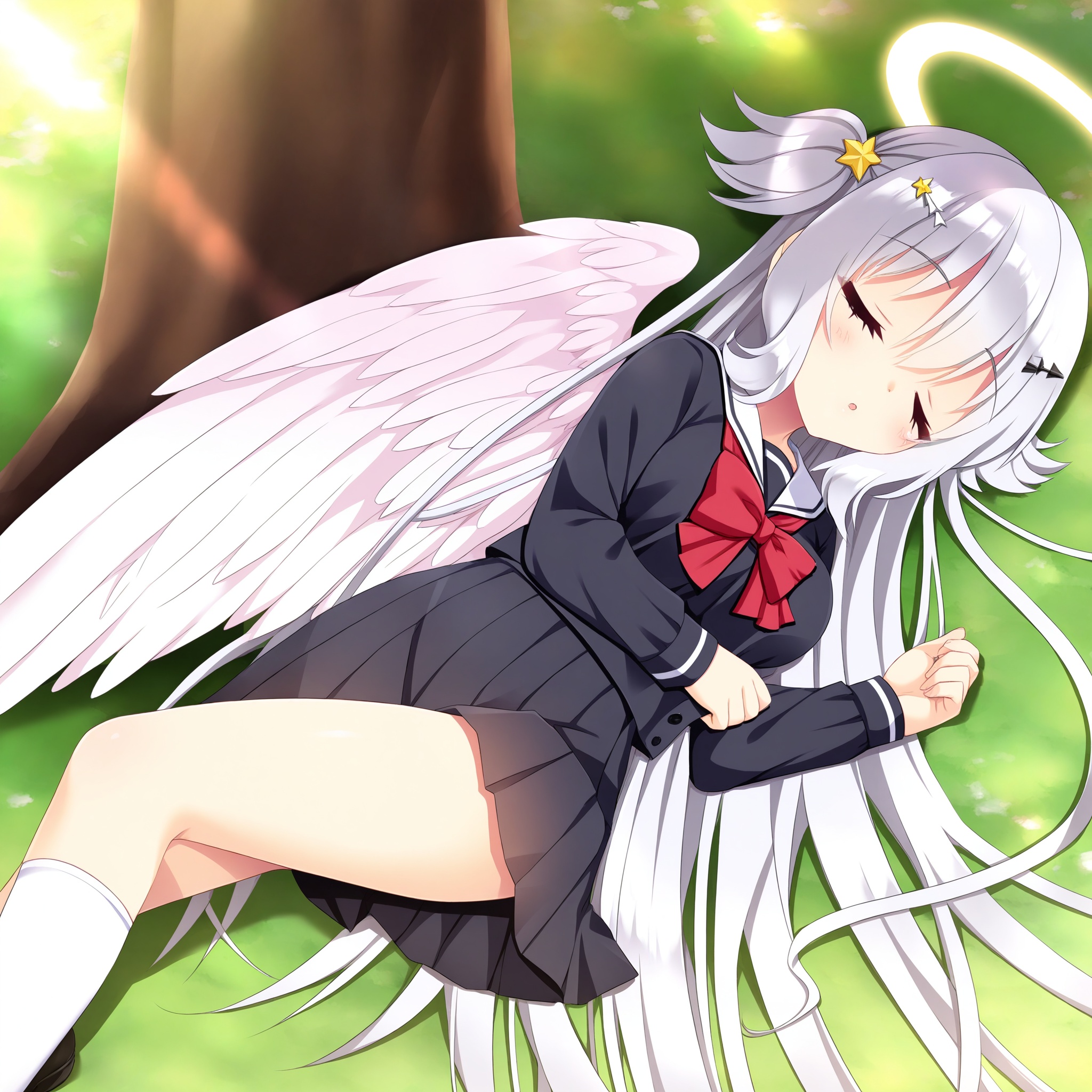 tenshi chan,  Asa art,  school uniform on Tensor.Art