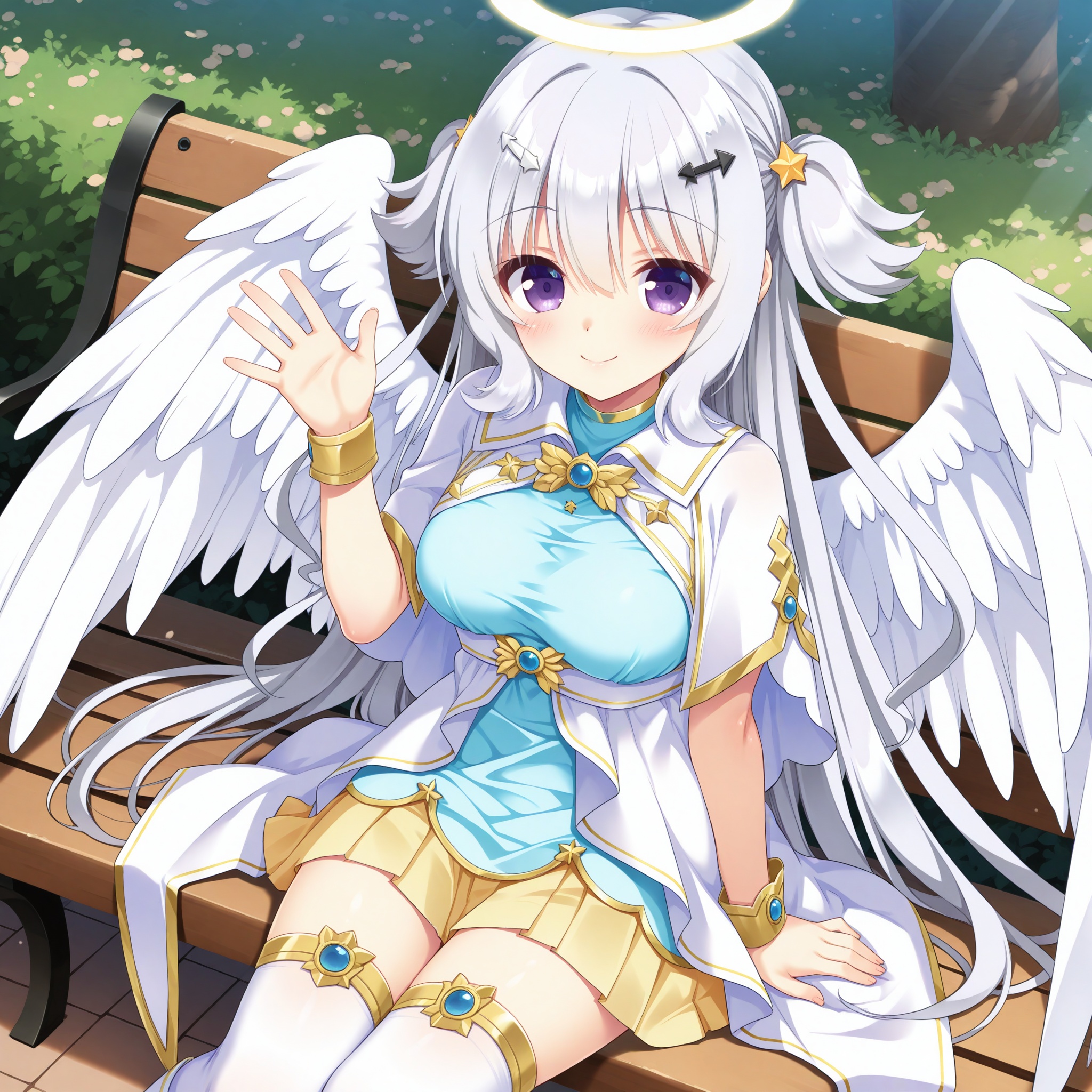 tenshi chan,  long hair,  white hair on Tensor.Art