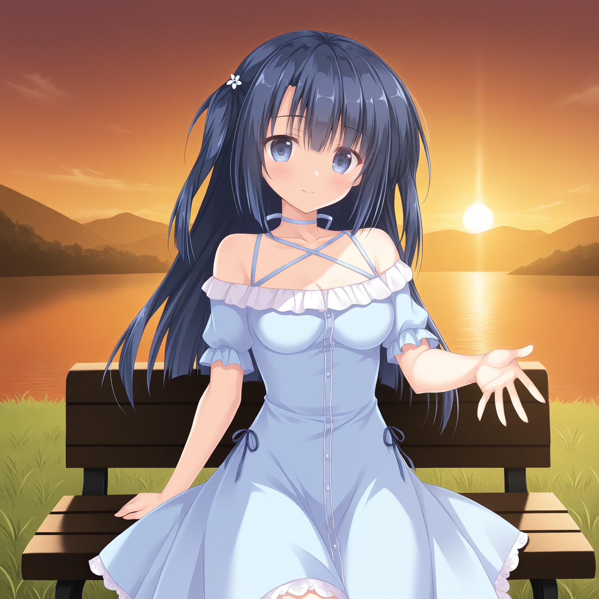 riko art,  Shiraide Tooko,  dress on Tensor.Art