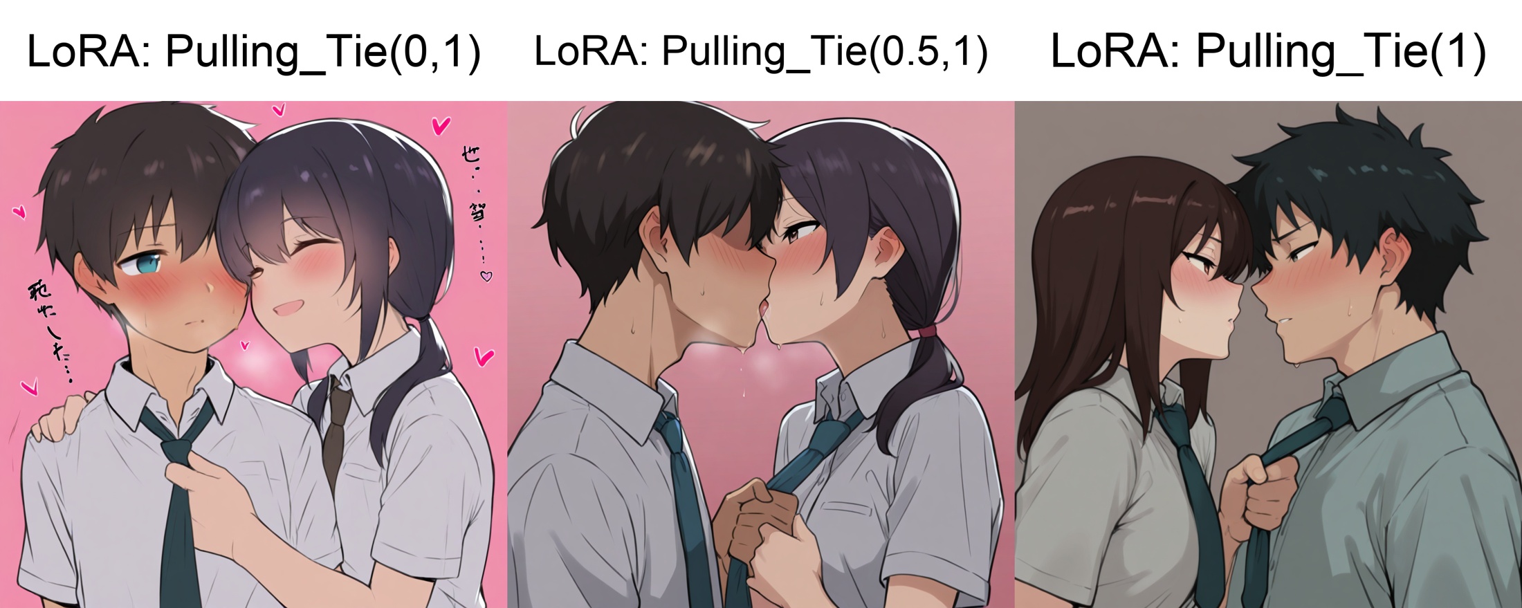 t13,  necktie grab,  1boy on Tensor.Art