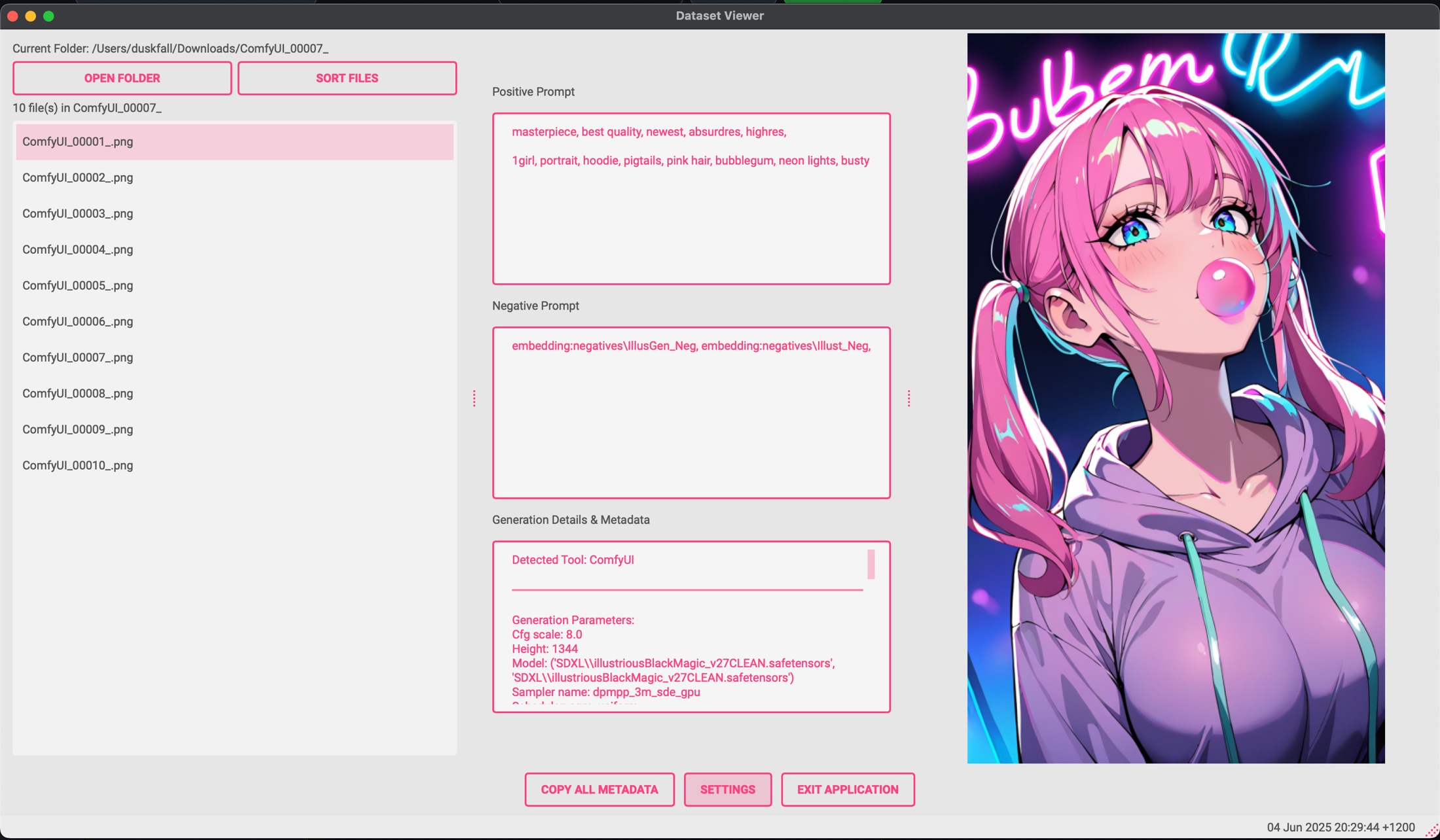 Screenshot on Tensor.Art