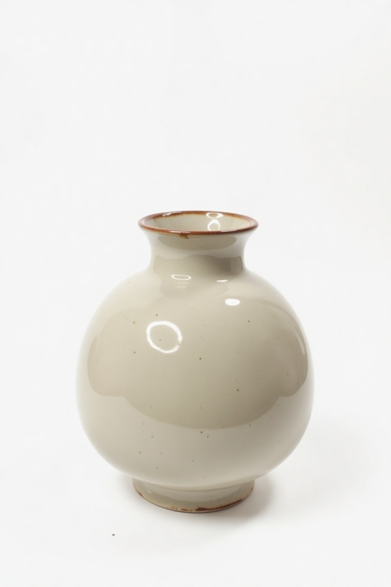 ceramic_vase,  aa round chubby pottery ceramic jar,  binhgom_lora on Tensor.Art