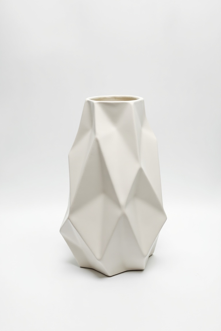 ceramic_vase,  a ceramic vase made of geometric shards,  polygonal surface on Tensor.Art
