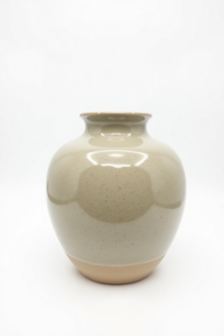 ceramic_vase,  aa round chubby pottery ceramic jar,  binhgom_lora on Tensor.Art