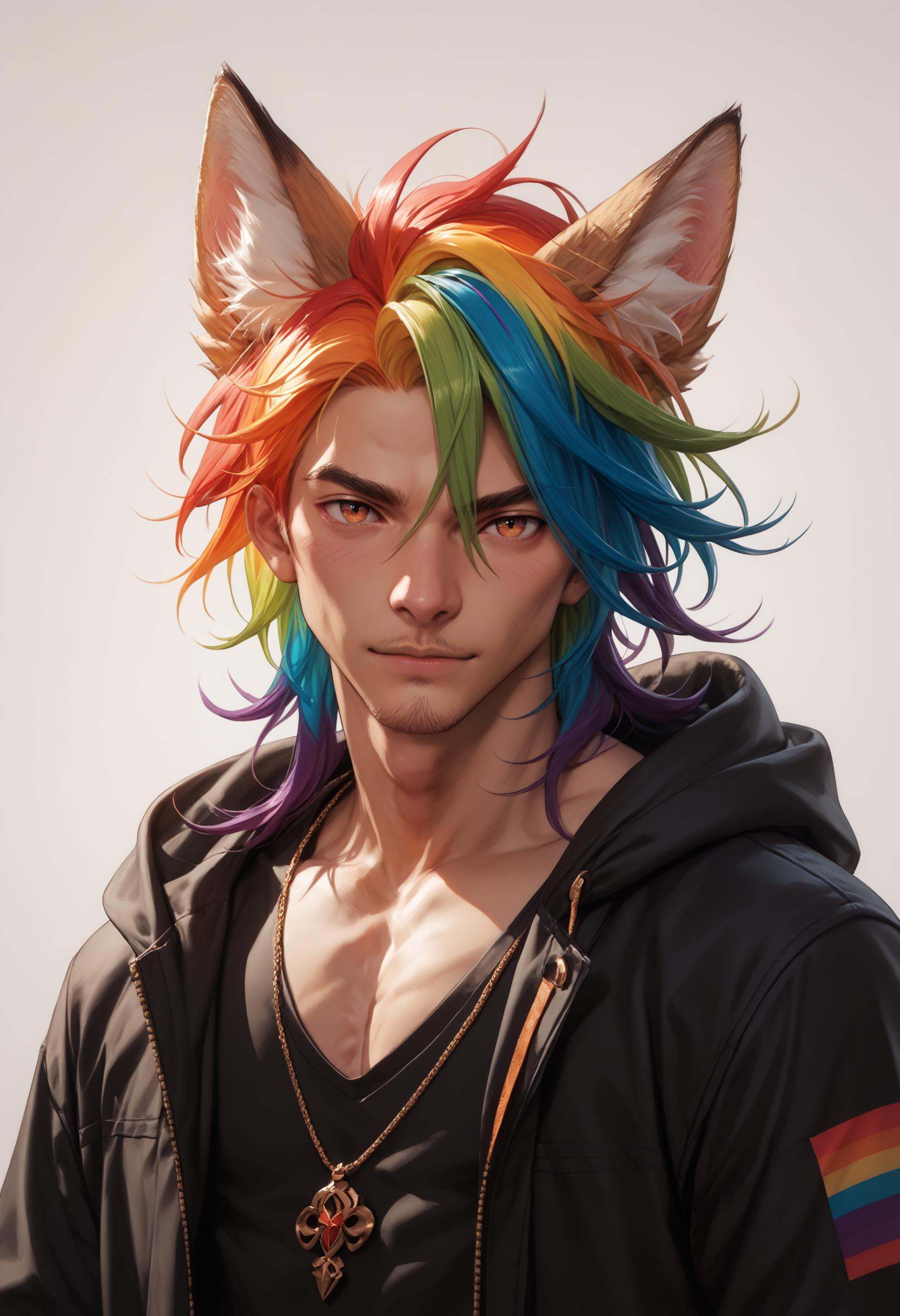 PonyXLV6_Scores RainbowFoxPDXL on Tensor.Art