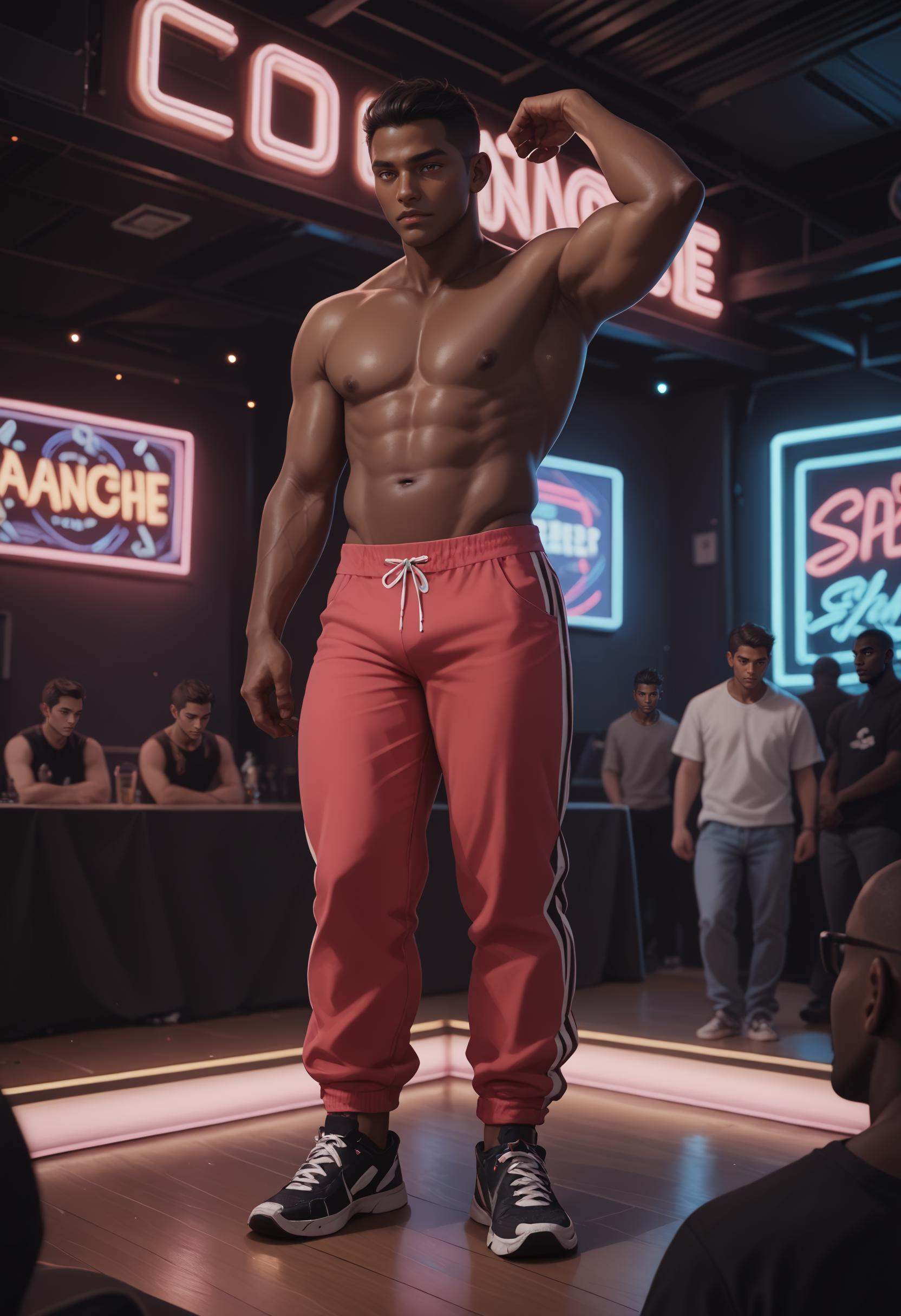 Thick thighs,  1boy,  male focus on Tensor.Art