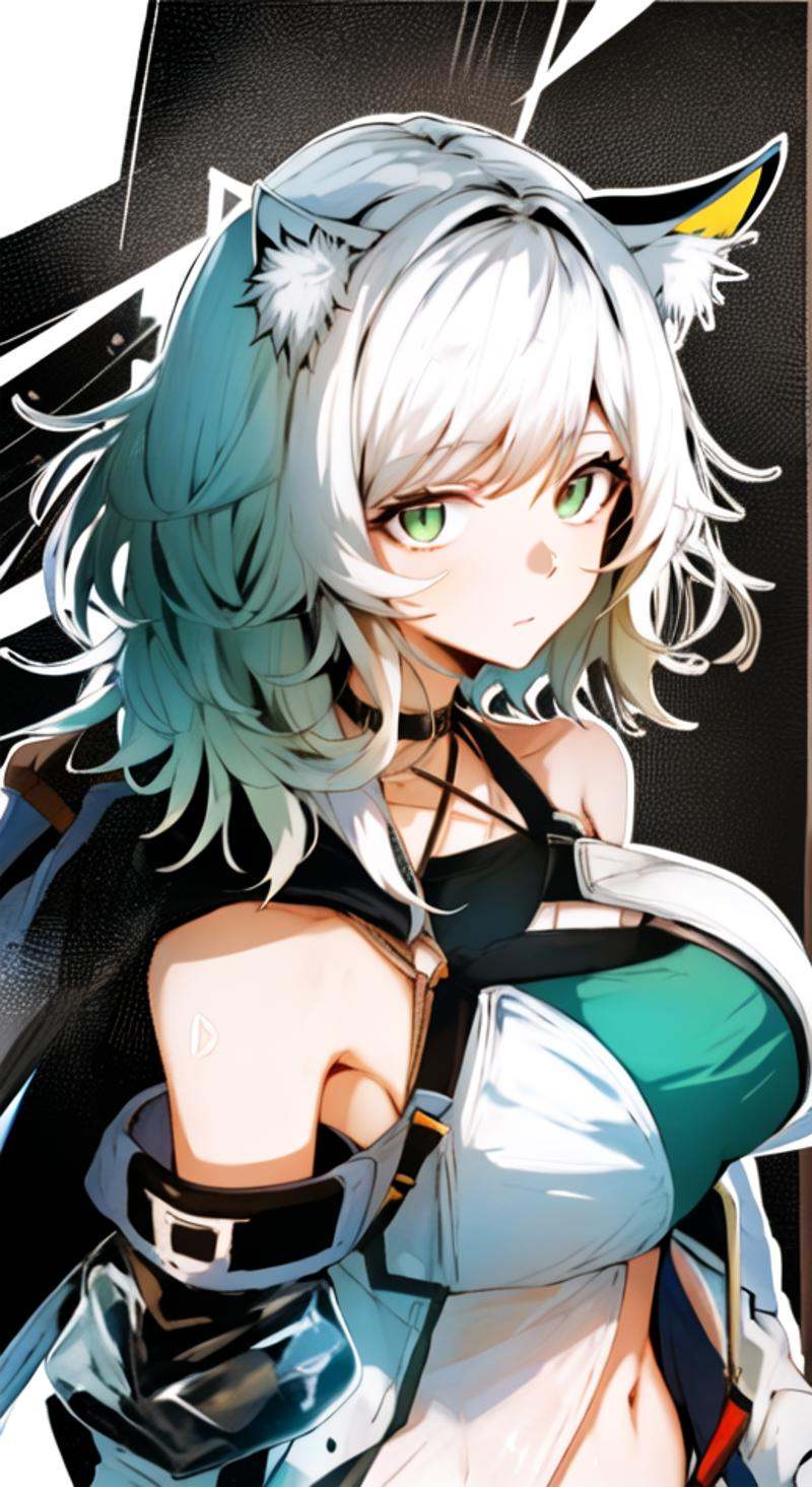 1girl,  kal'tsit (arknights),  animal ears on Tensor.Art