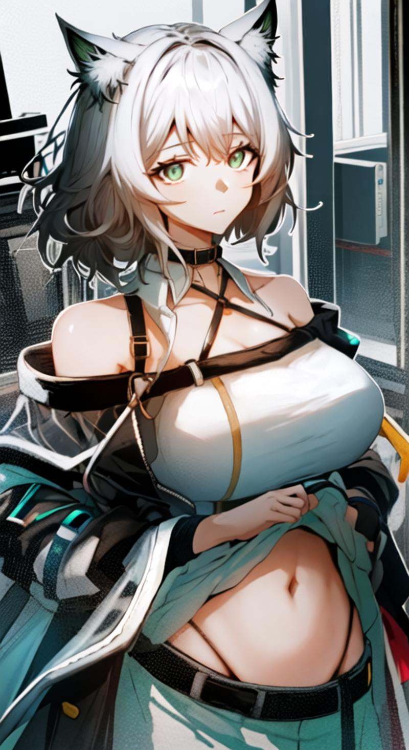 1girl,  kal'tsit (arknights),  animal ears on Tensor.Art