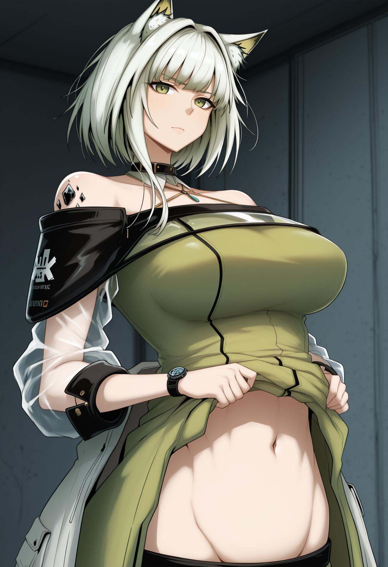 1girl,  kal'tsit (arknights),  animal ears on Tensor.Art
