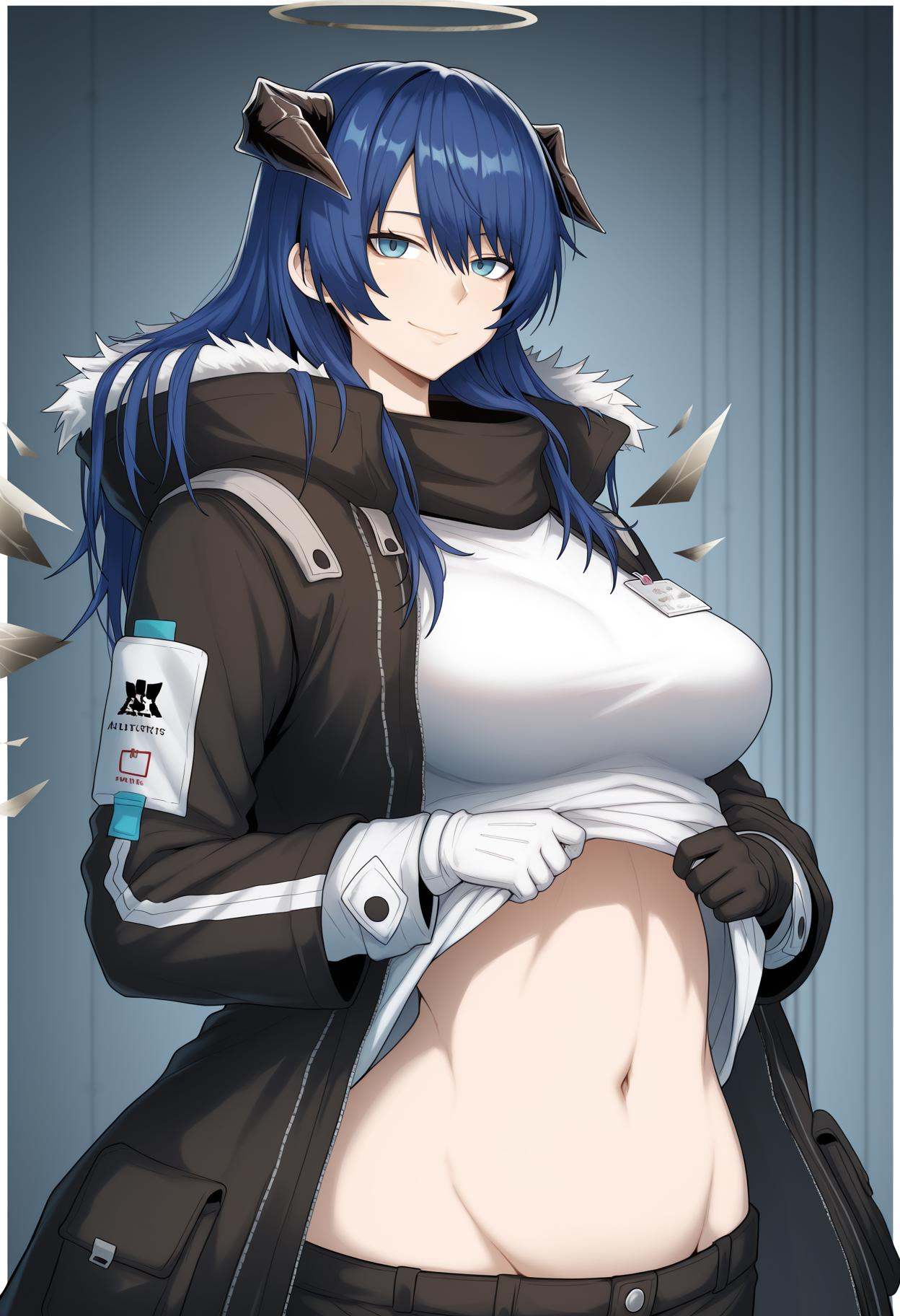 1girl,  mostima (arknights),  horns on Tensor.Art