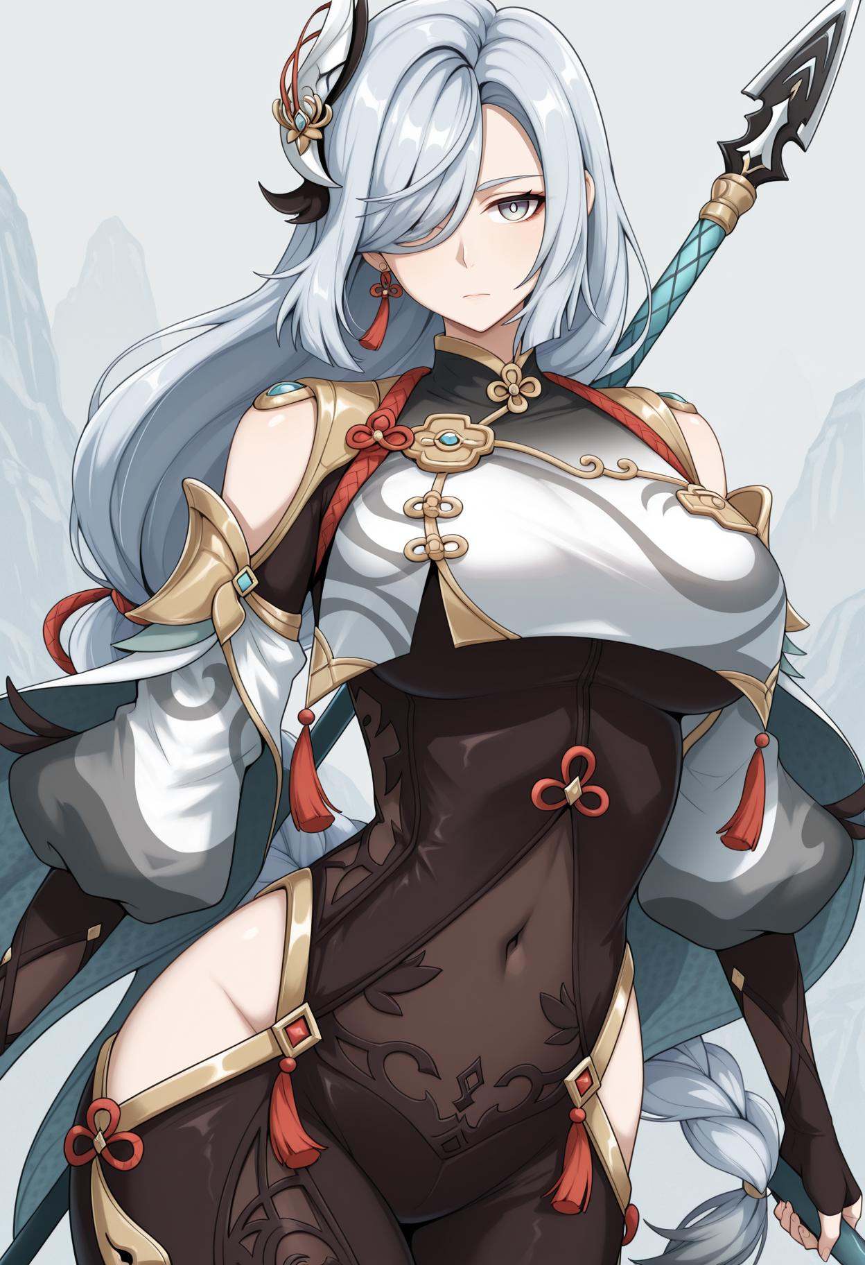 shenhe \(genshin impact\),  1girl,  solo on Tensor.Art