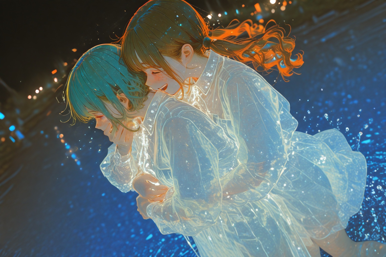 n30Nights_style,  2girls,  freckles on Tensor.Art