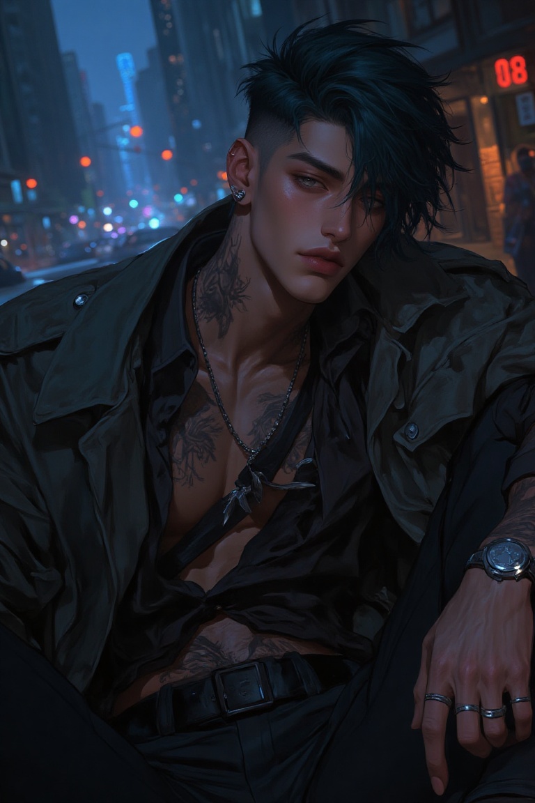 masterpiece,  best quality,  anime cyberpunk aesthetic on Tensor.Art