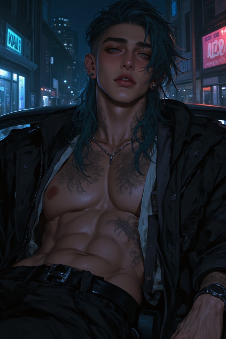 masterpiece,  best quality,  anime cyberpunk aesthetic on Tensor.Art