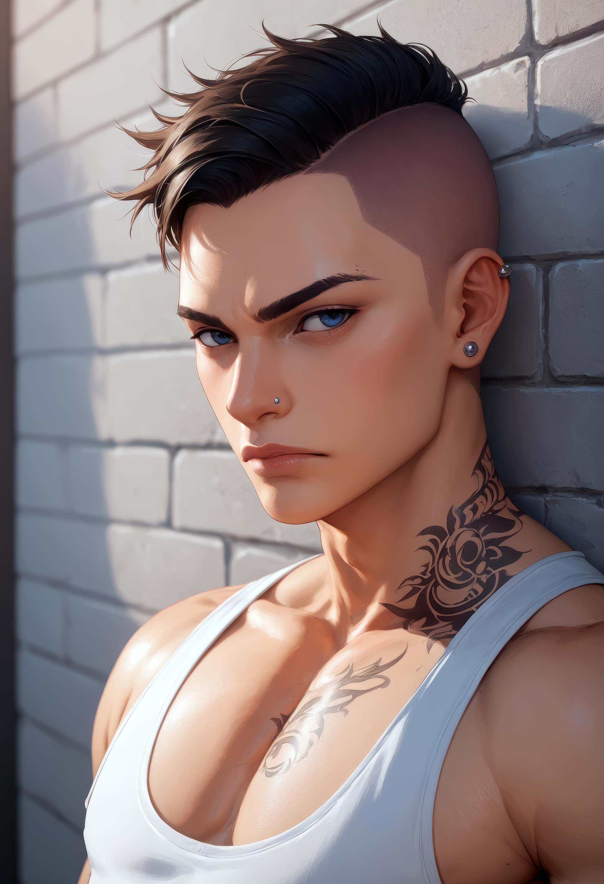 score_9,  score_8_up,  score_7_upMexican gang member on Tensor.Art