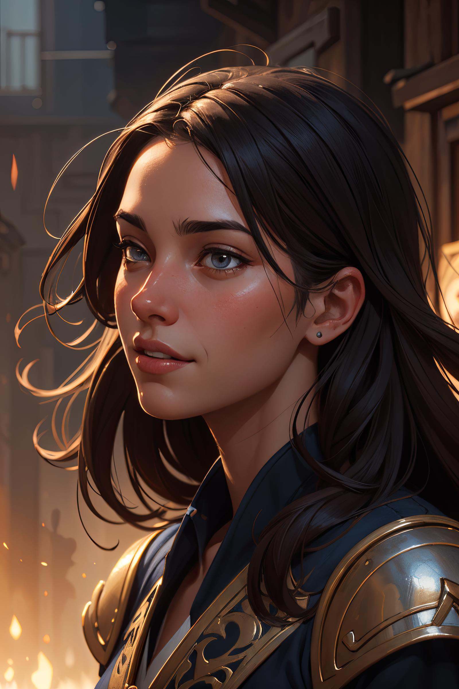 medieval girl,  joyful,  hope on Tensor.Art