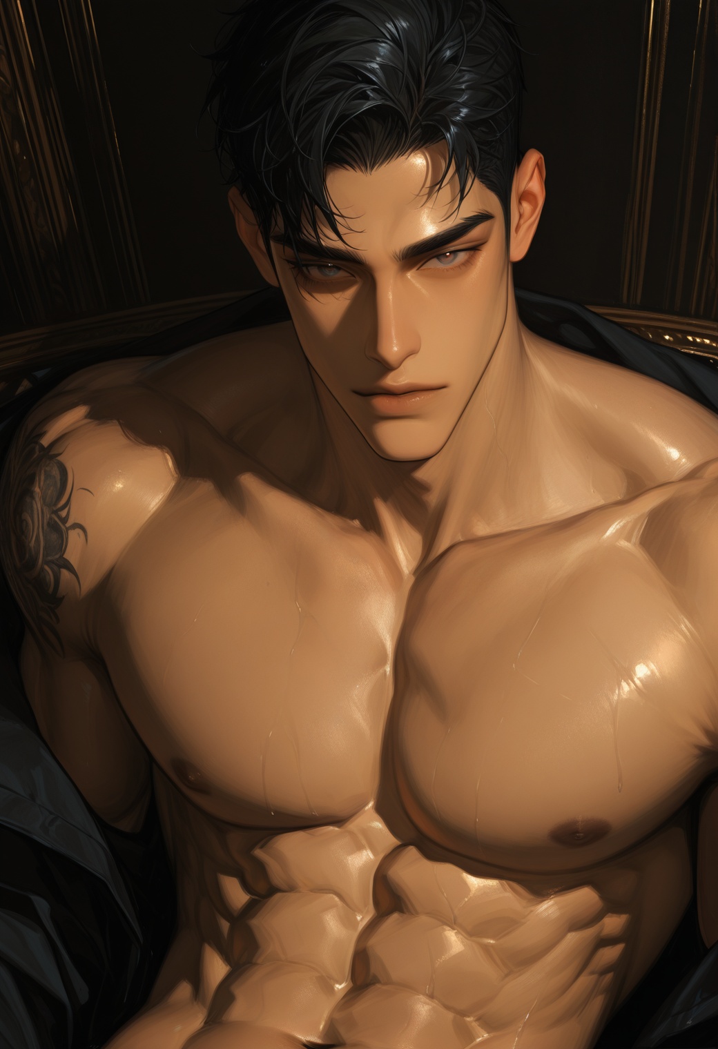1boy,  solo,  black_hair on Tensor.Art