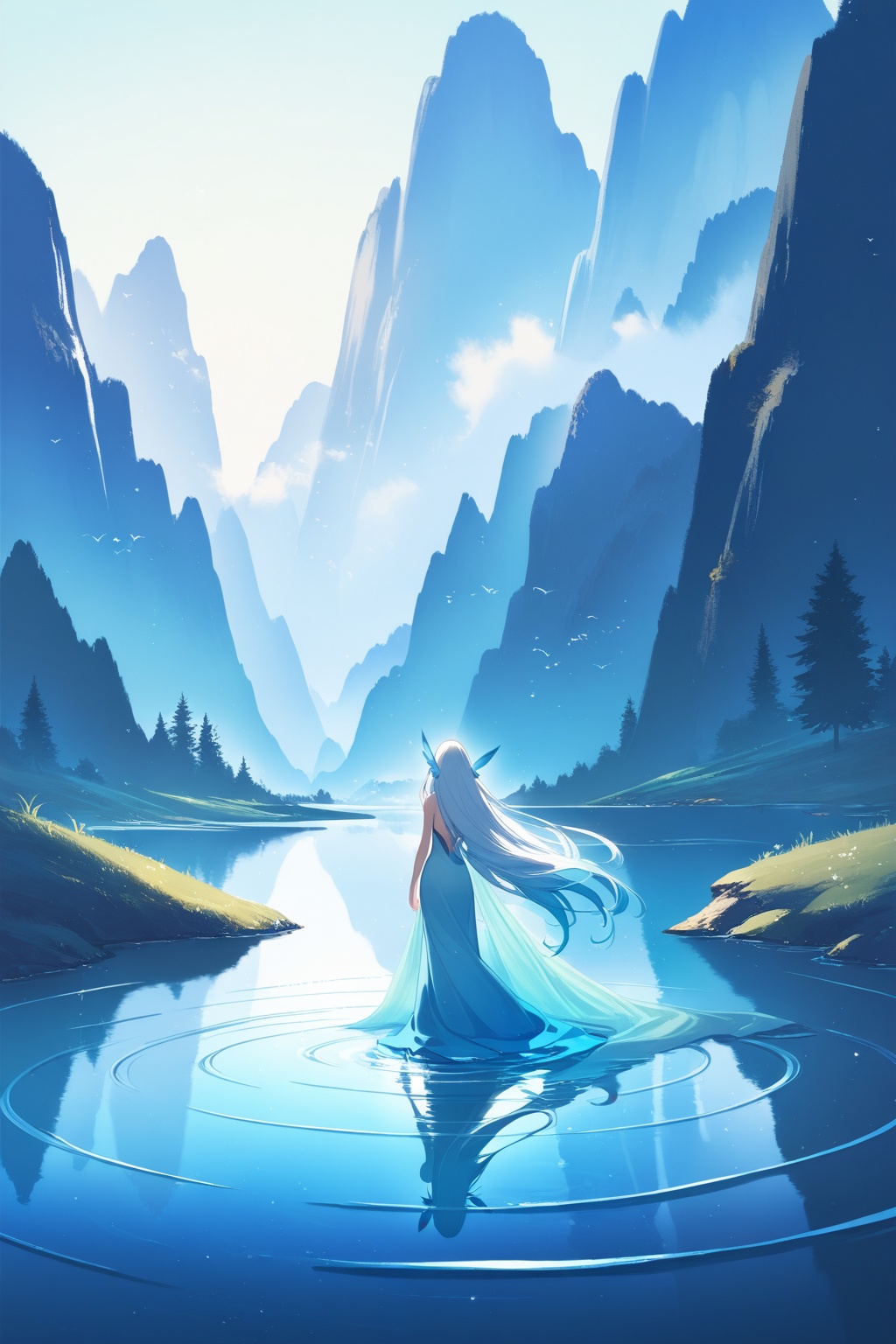 1girl,  water nymph,  serene on Tensor.Art