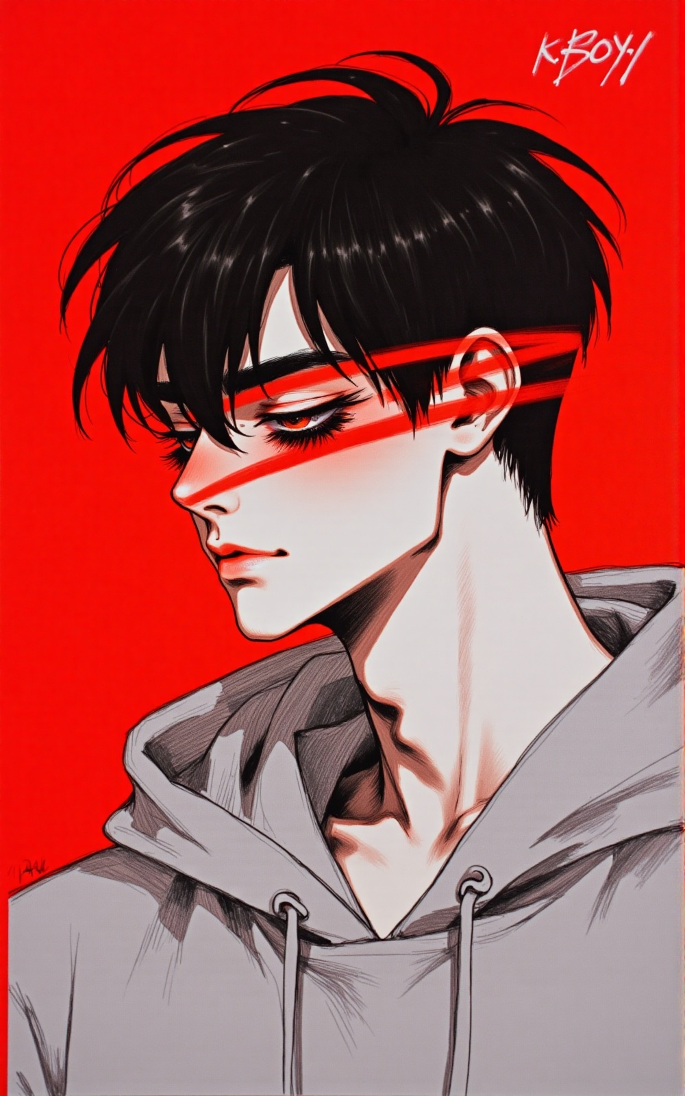 "solo,  short hair,  simple background on Tensor.Art