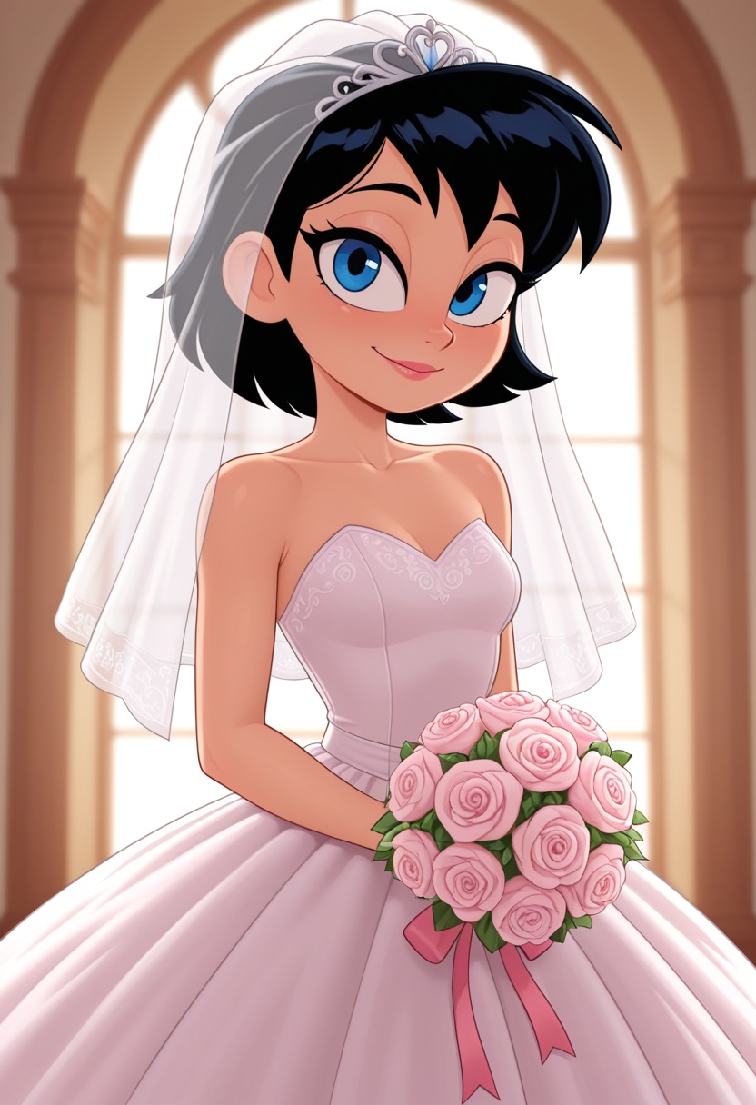1girl,  looking at viewer,  wedding dress on Tensor.Art