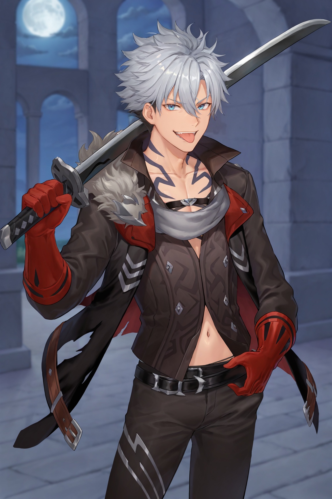 durant,  grey hair,  blue eyes on Tensor.Art
