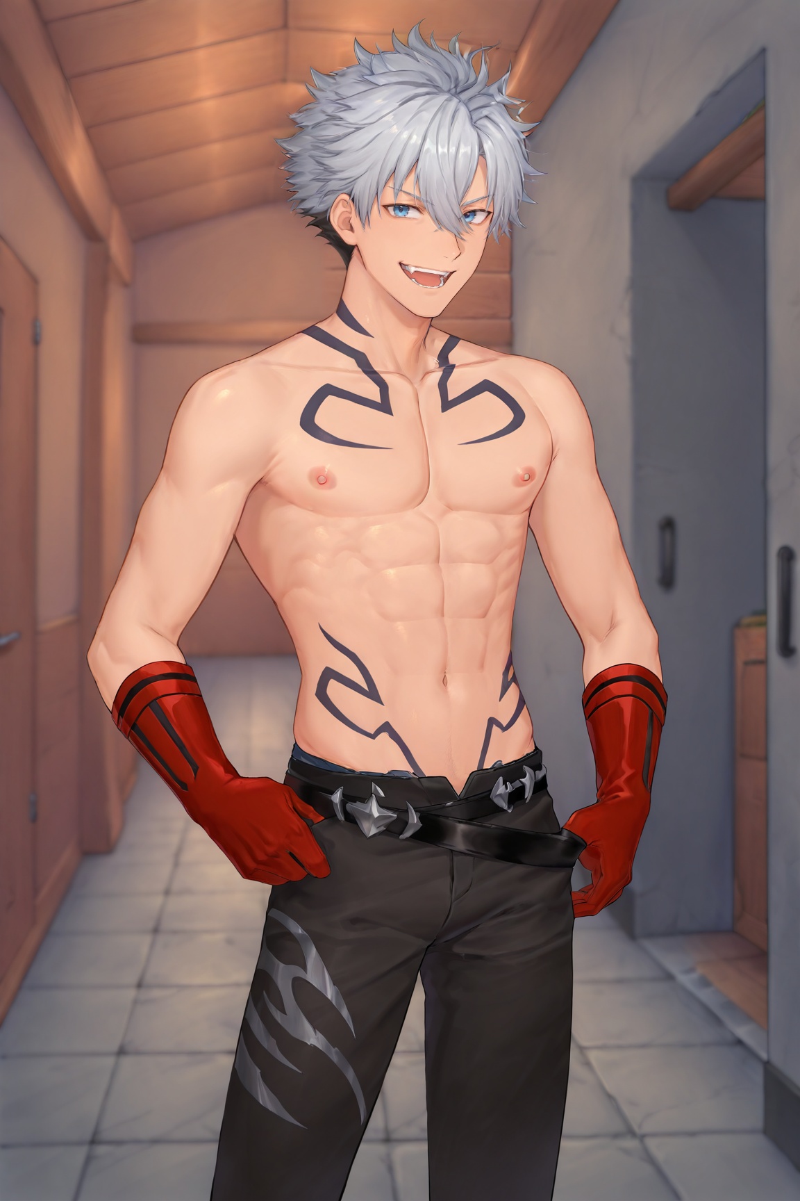 durant,  grey hair,  blue eyes on Tensor.Art