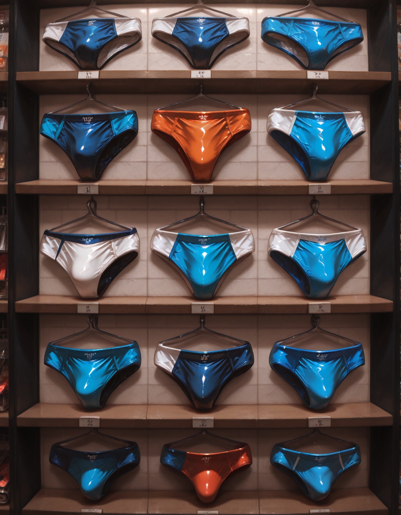 mus,  mus-swimbriefs,  male swimbriefs on shelf on Tensor.Art