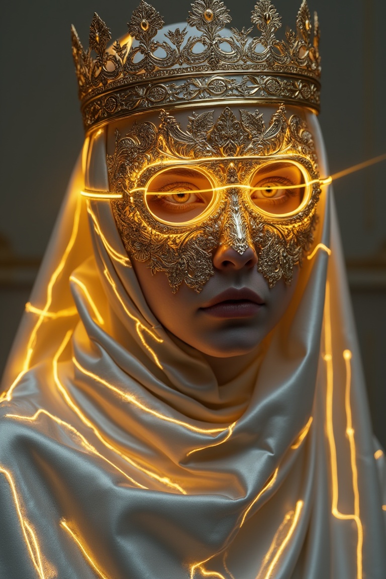 driod,  looking towards the viewer,  sleek material clothing on Tensor.Art