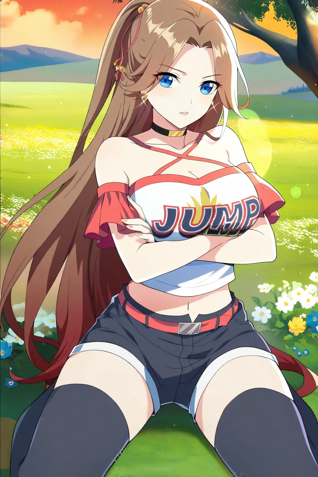 1girl,  long hair,  breasts on Tensor.Art