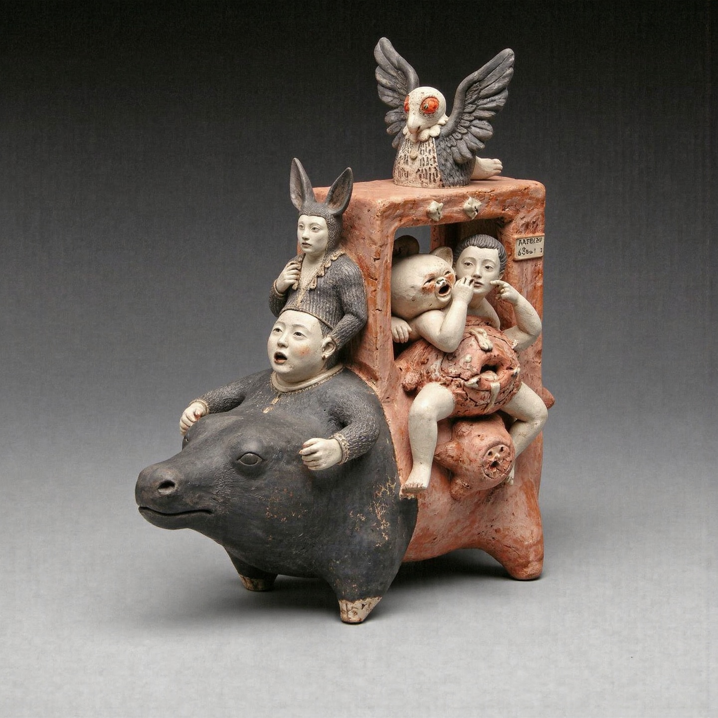 Overloaded.,  ((porcelain)),  human-animal hybrid on Tensor.Art