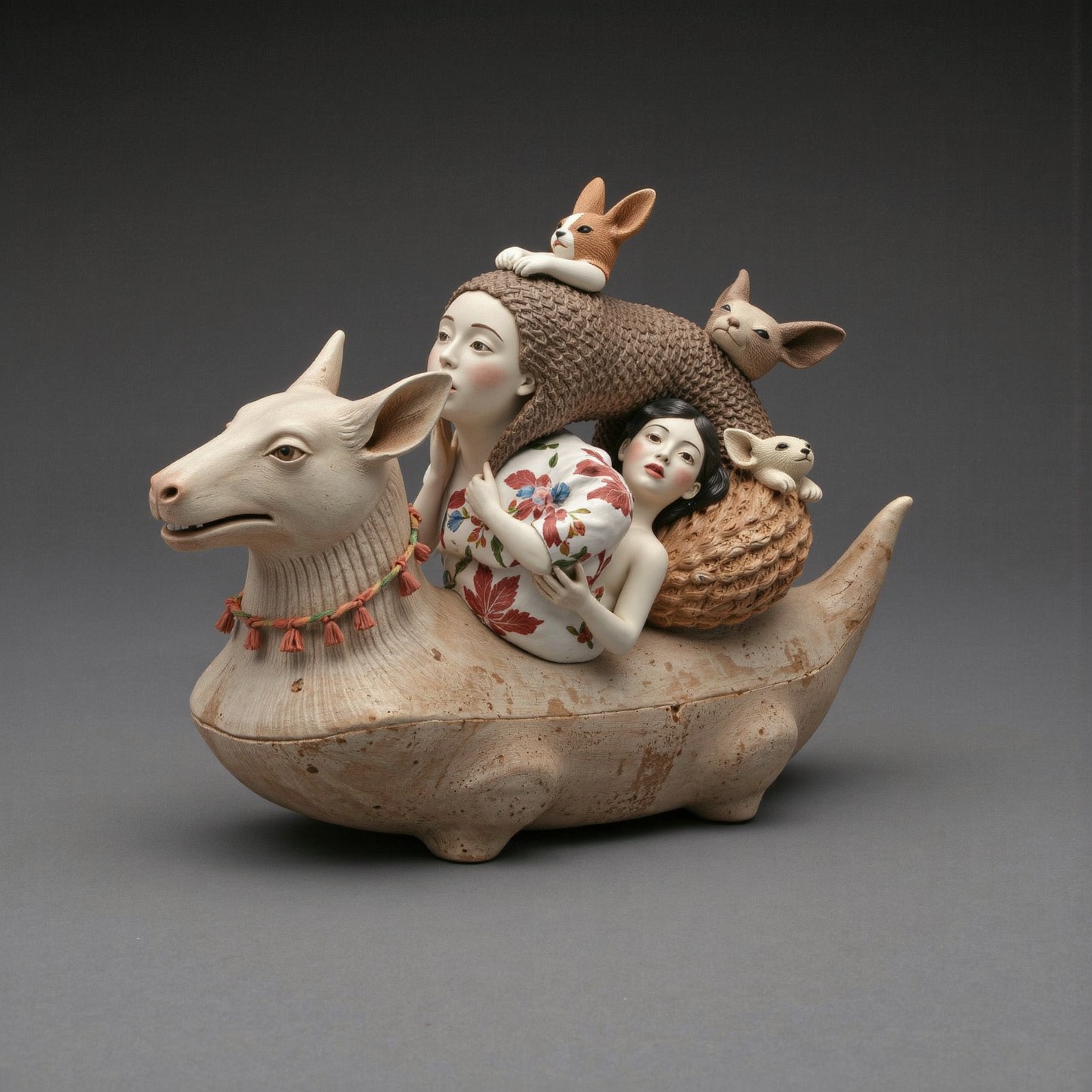 Overloaded.,  ((porcelain)),  human-animal hybrid on Tensor.Art