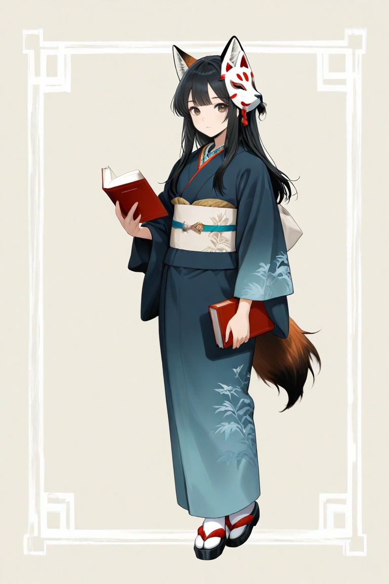 koka,  fox mask,  animal ears on Tensor.Art