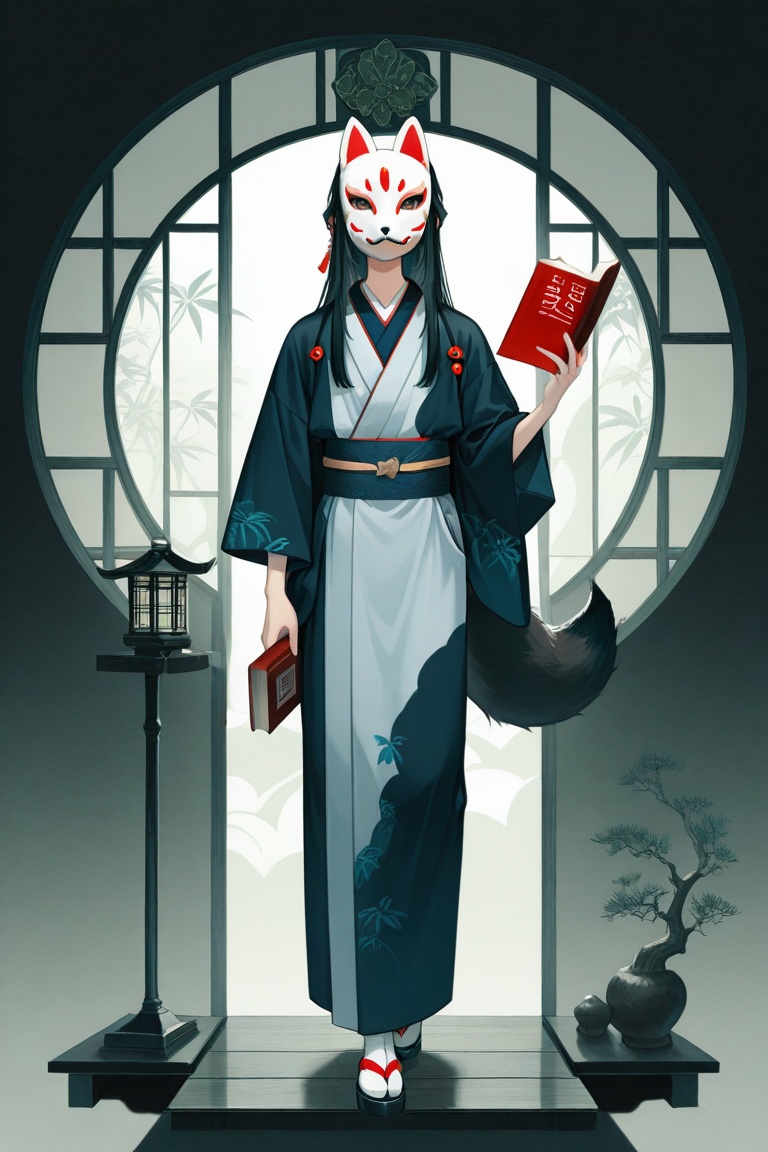 koka,  fox mask,  animal ears on Tensor.Art