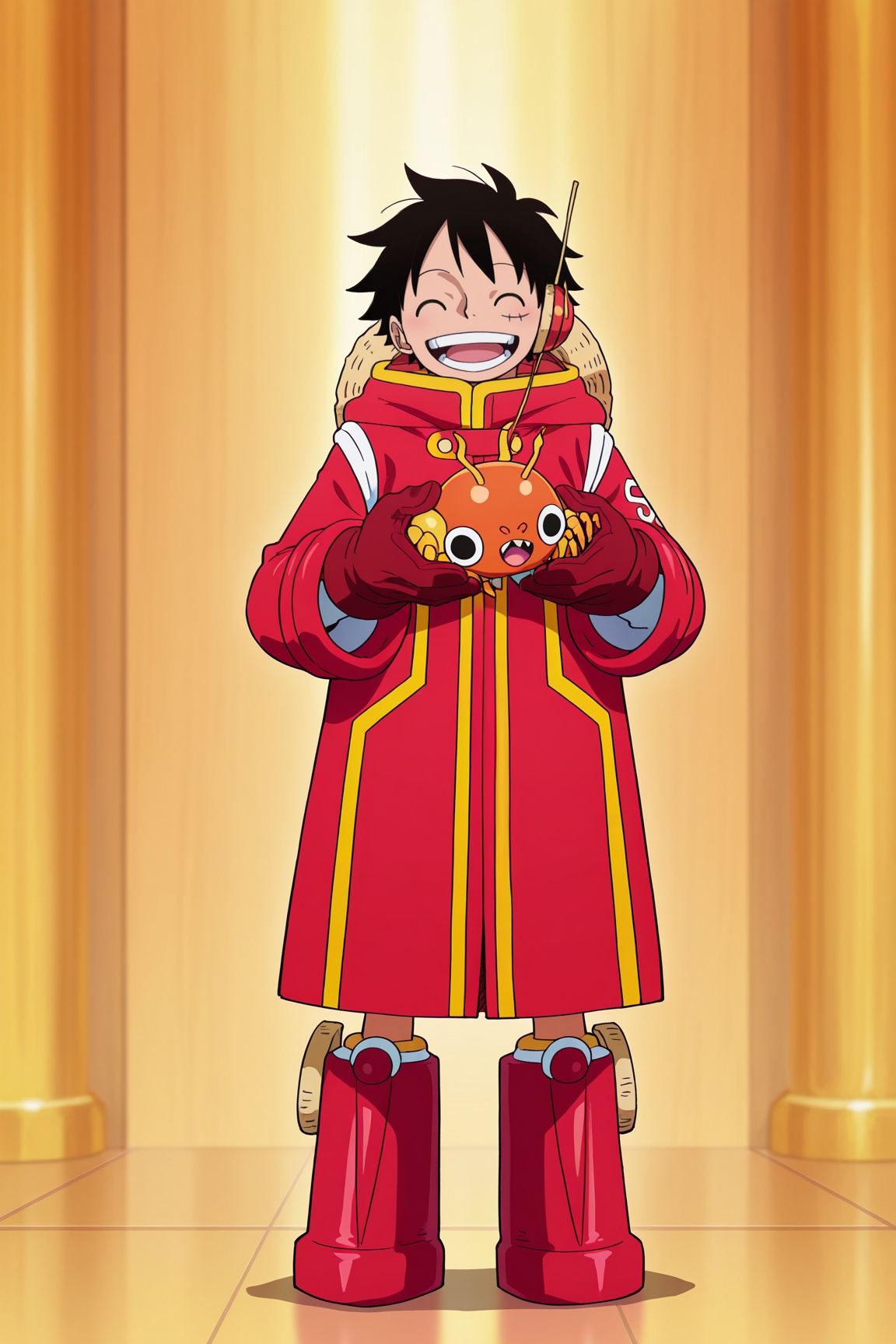 Luffy,  black eyes,  black hair on Tensor.Art