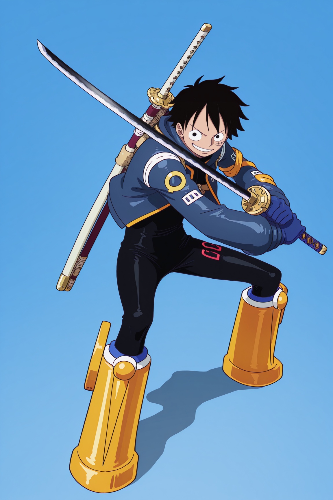 Luffy,  black eyes,  black hair on Tensor.Art