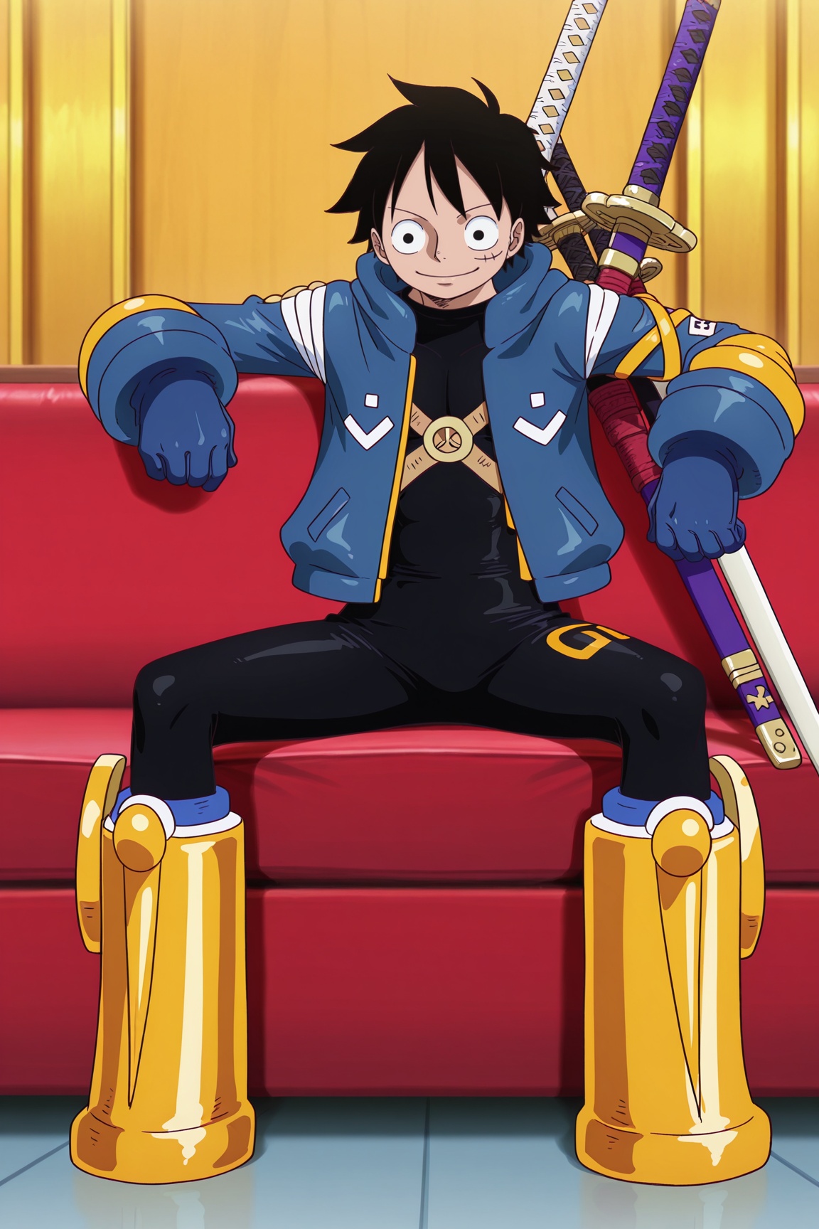 Luffy,  black eyes,  black hair on Tensor.Art