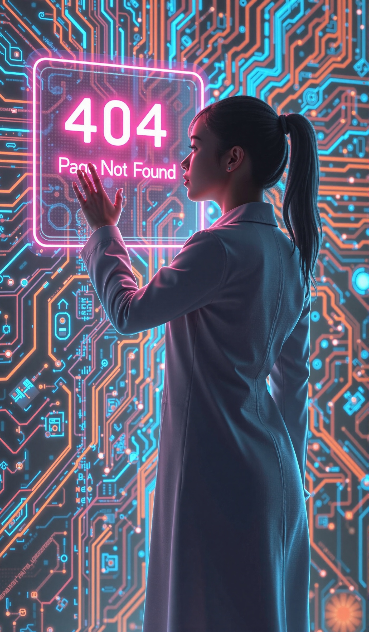 A beautiful movie poster. This image depicts the outline of a person who interacts with a digital interface. A beautiful f...