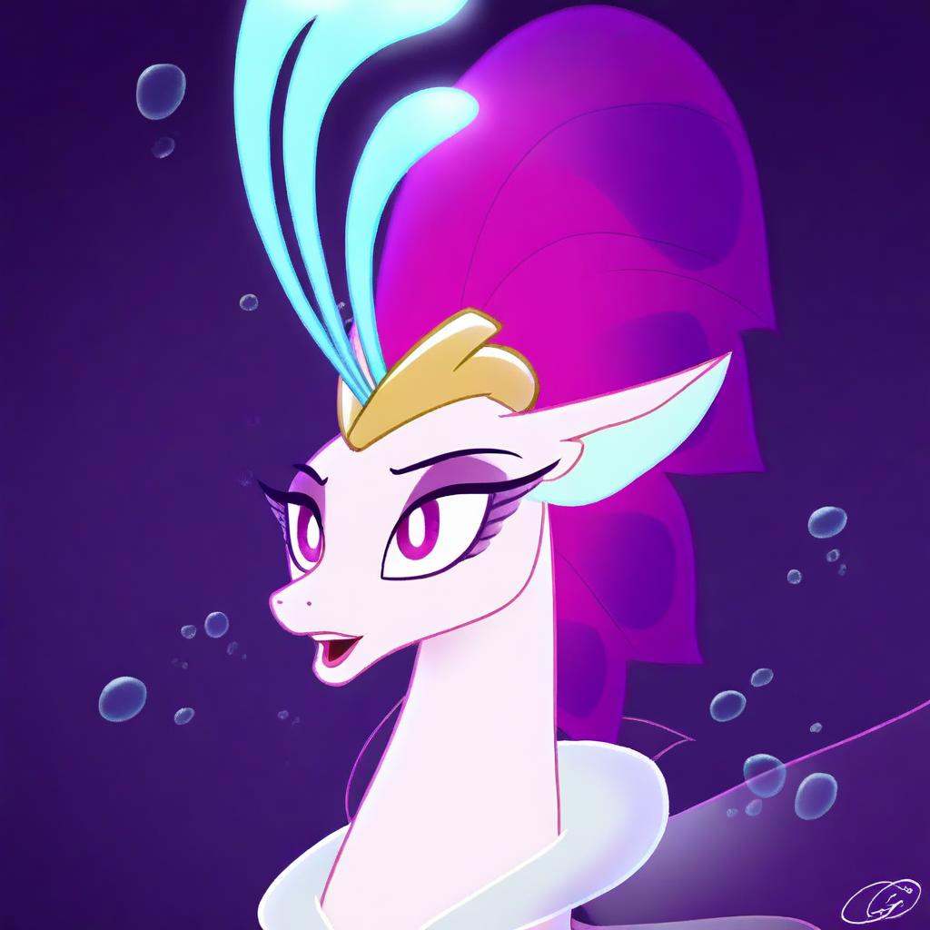 Queen Novo,  seapony,  portrait on Tensor.Art