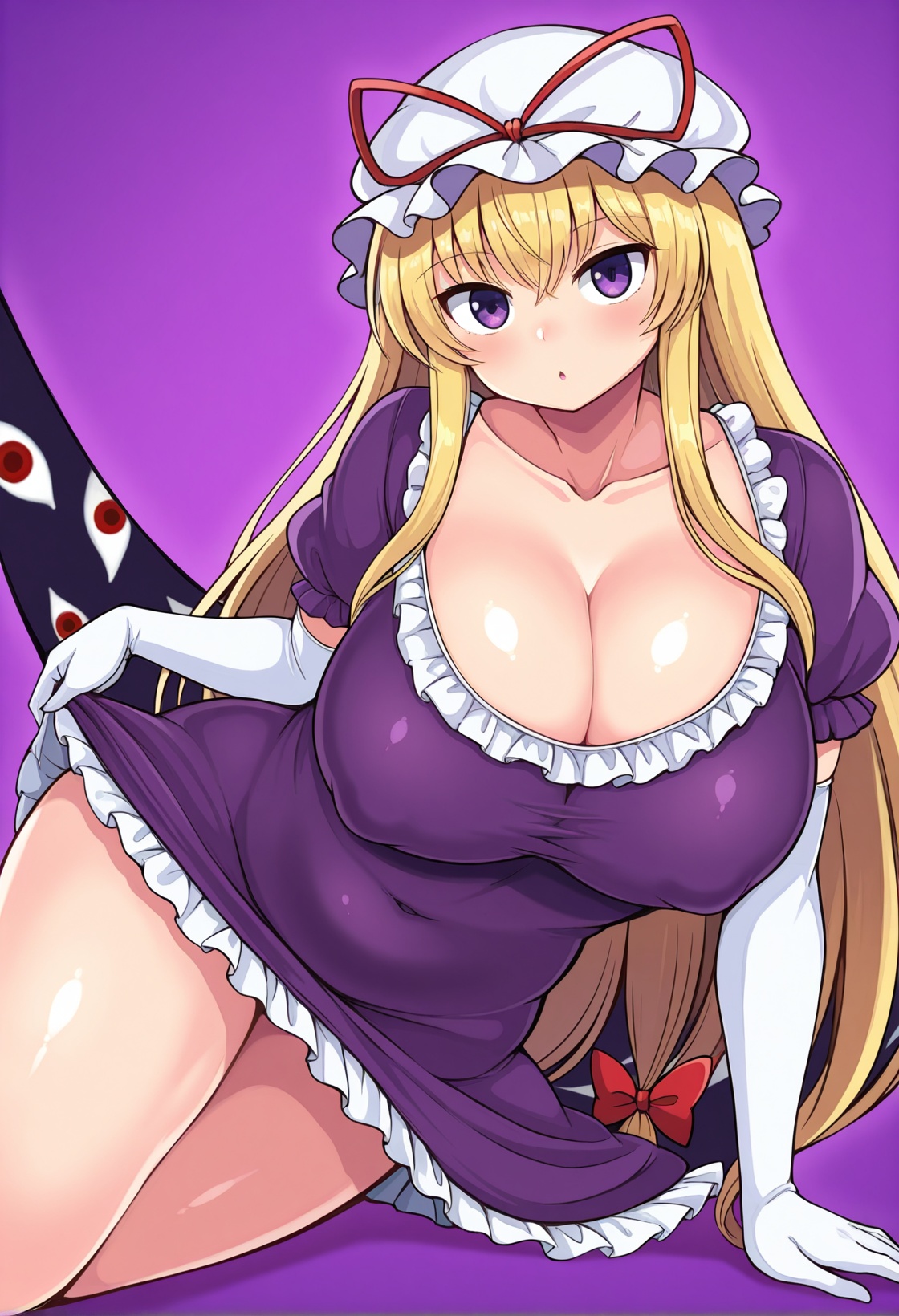 MCNsT3T3Rnu3,  yakumo yukari,  1girl on Tensor.Art