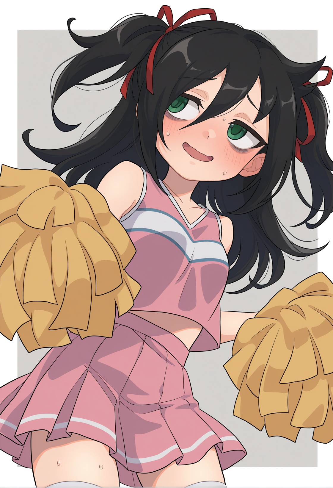 MCNsZe75uy0O,  1girl,  pom pom (cheerleading) on Tensor.Art