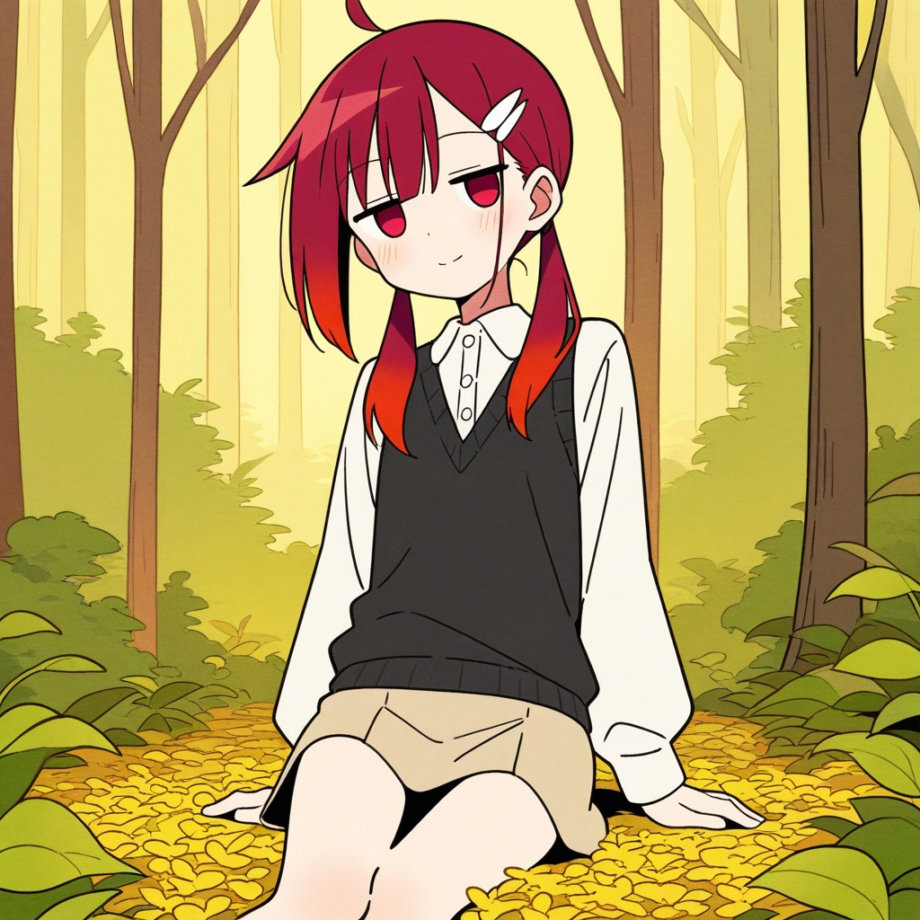 1girl,  solo,  anime style on Tensor.Art