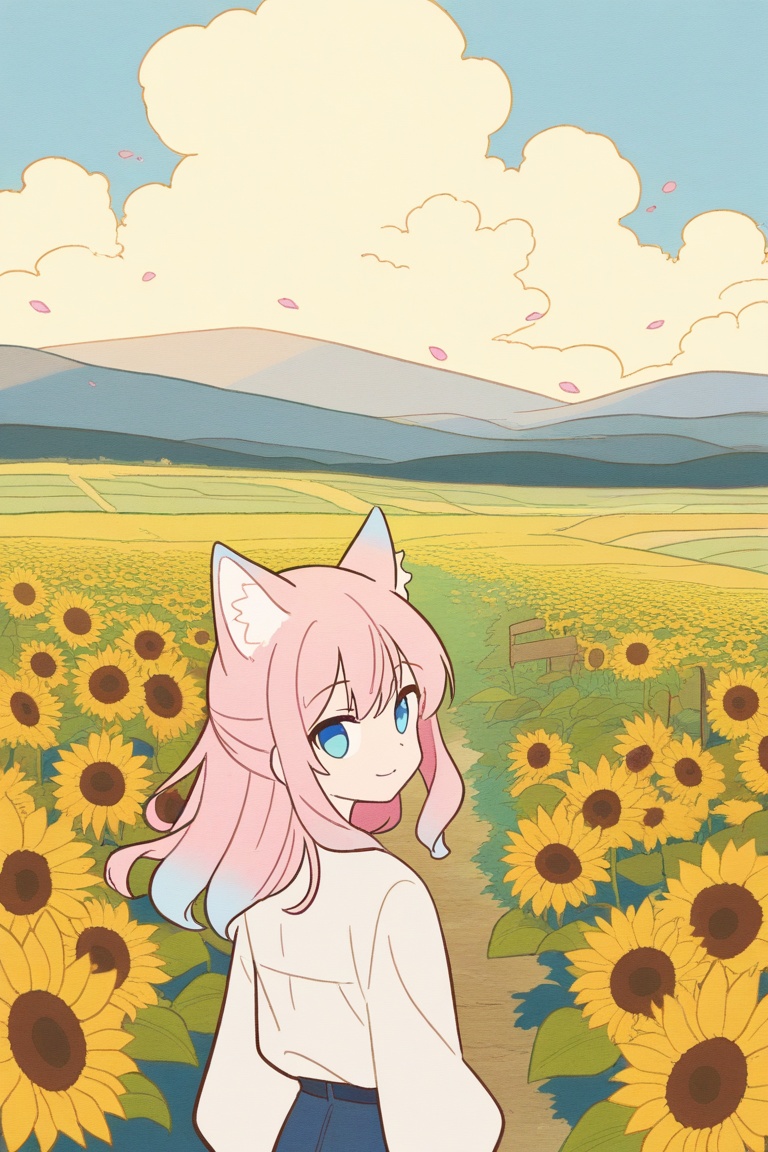 cute girl,  slim body,  Virtual YouTuber on Tensor.Art