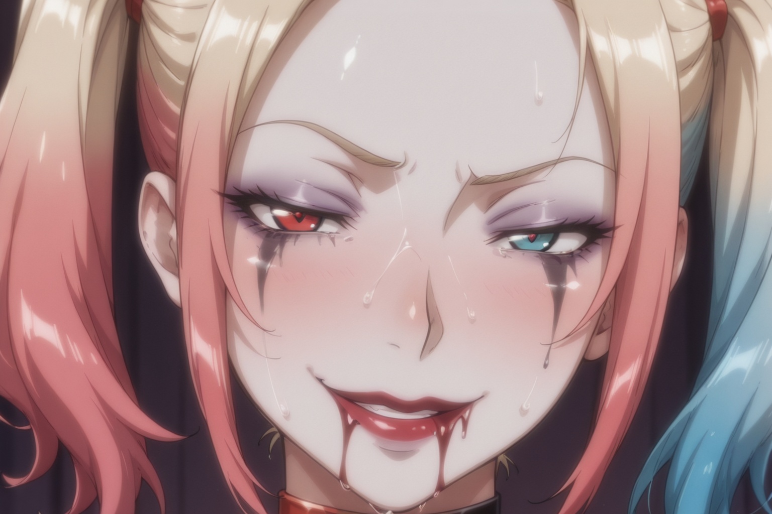 close-up portrait,  Harley Quinn,  NSFW on Tensor.Art