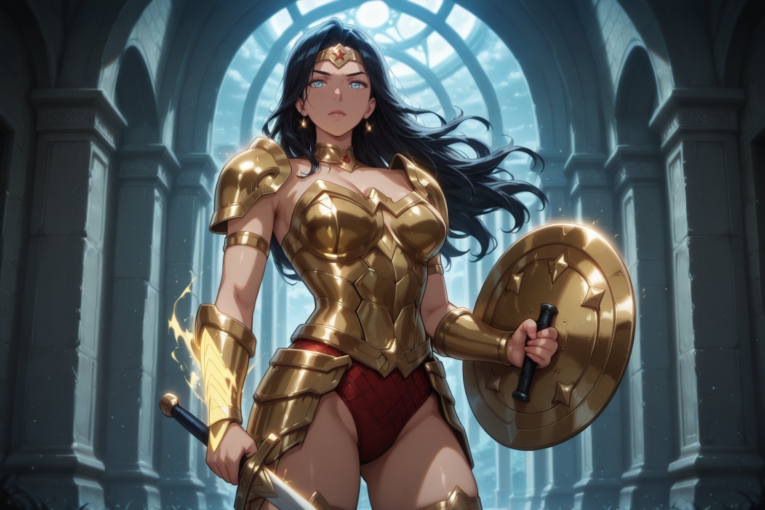 1girl,  Wonder Woman,  masterpiece on Tensor.Art