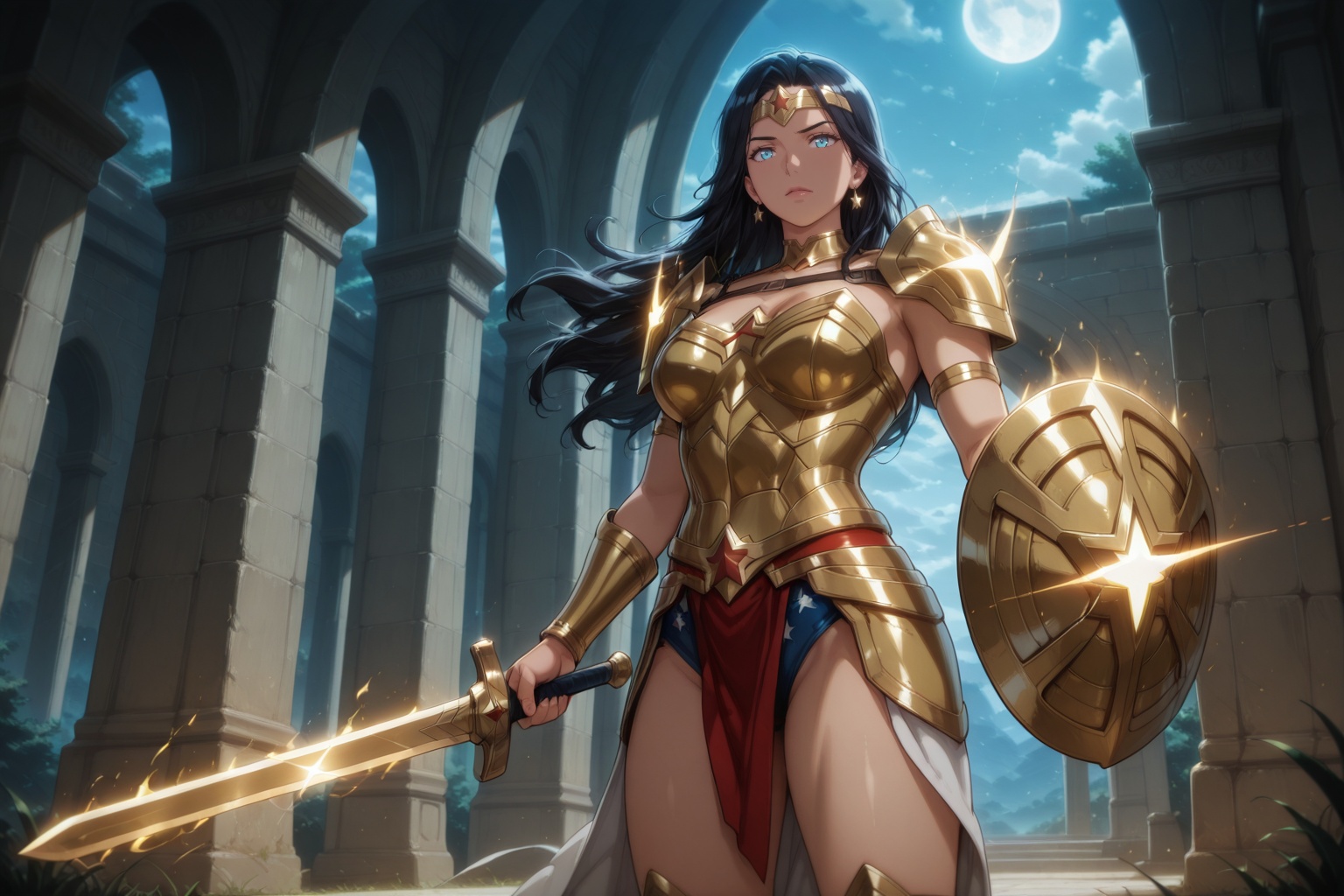 1girl,  Wonder Woman,  masterpiece on Tensor.Art