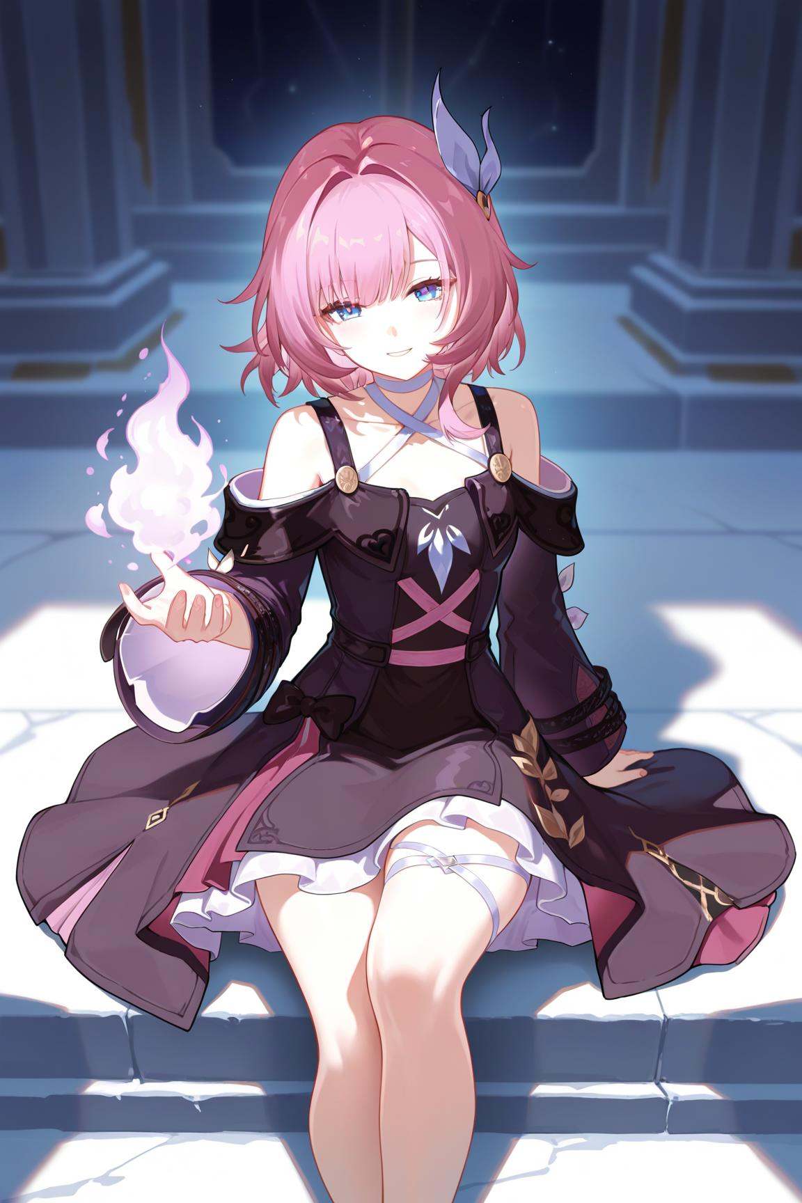 cyrene \(honkai star rail\),  1girl,  dress on Tensor.Art