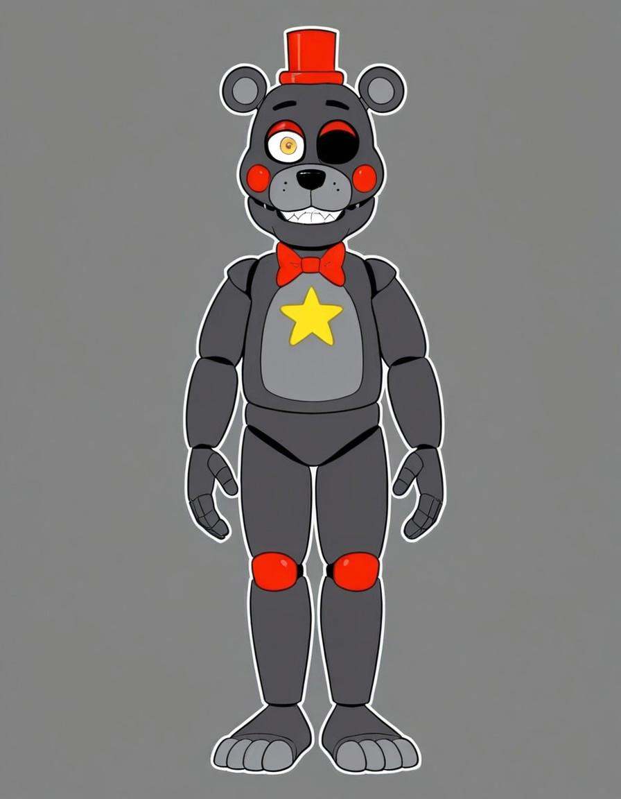 L3FTY-FN4F,  animatronics,  two tone skin on Tensor.Art