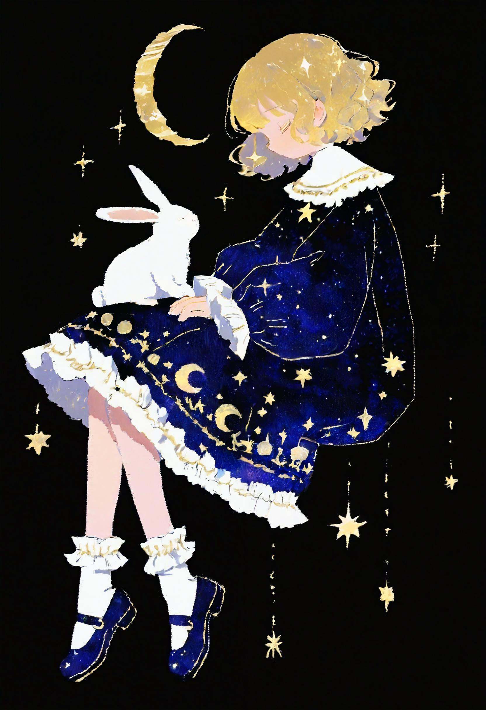 bW9t,  1girl,  rabbit on Tensor.Art