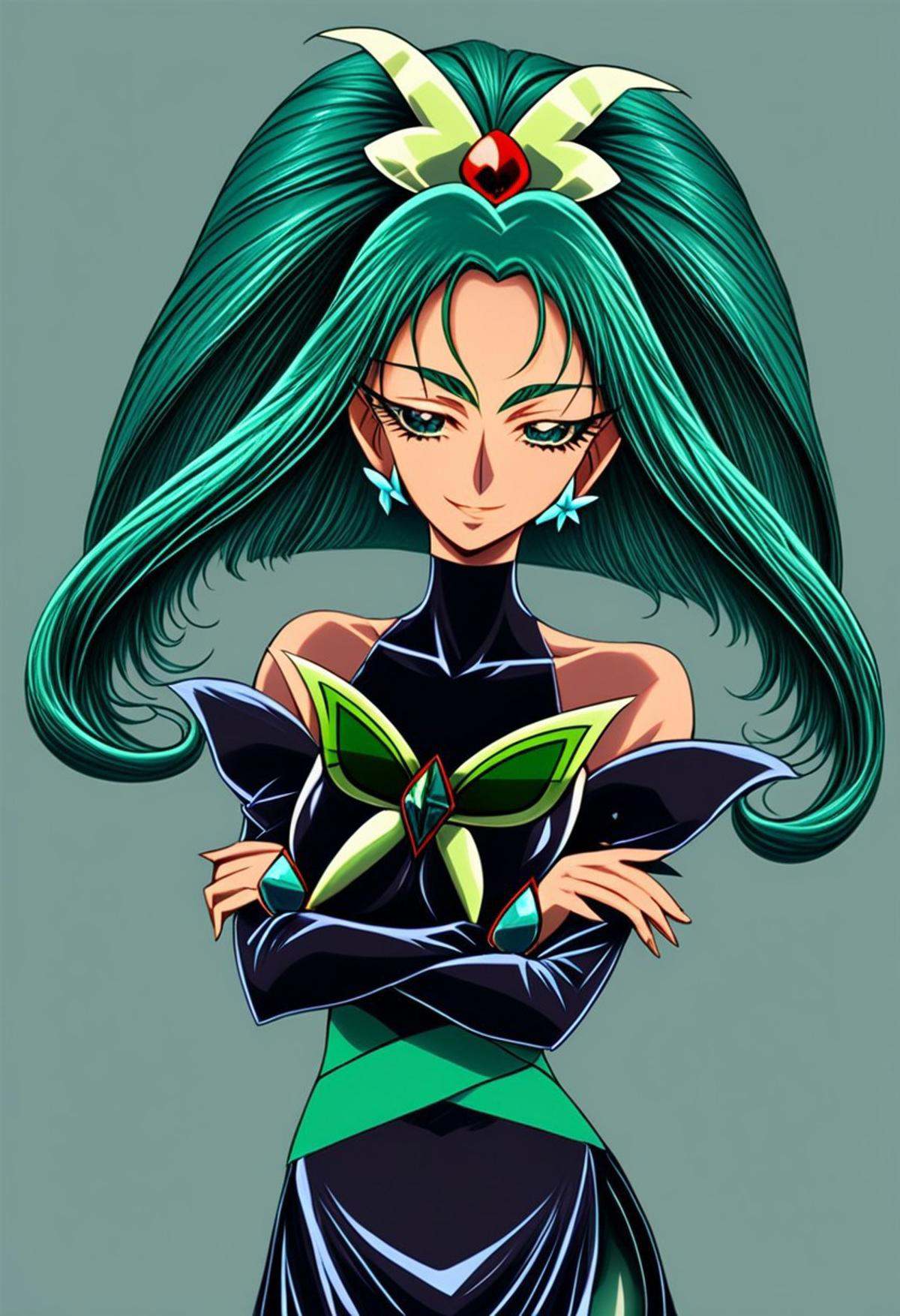 yes! precure 5,  dark mint,  1girl on Tensor.Art