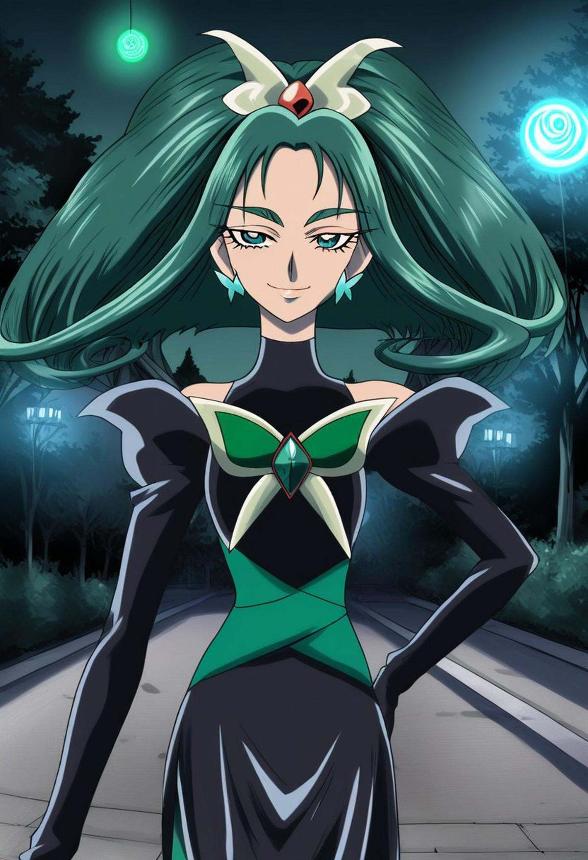 yes! precure 5,  dark mint,  1girl on Tensor.Art